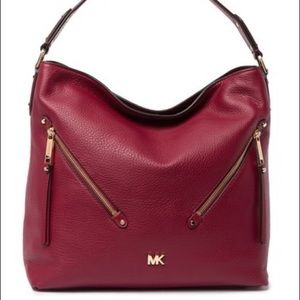 Michael Kors Burgundy Large Hobo like New